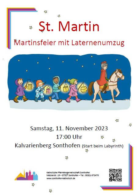 St. Martin Laternenumzug in Sonthofen am 11. November 2023